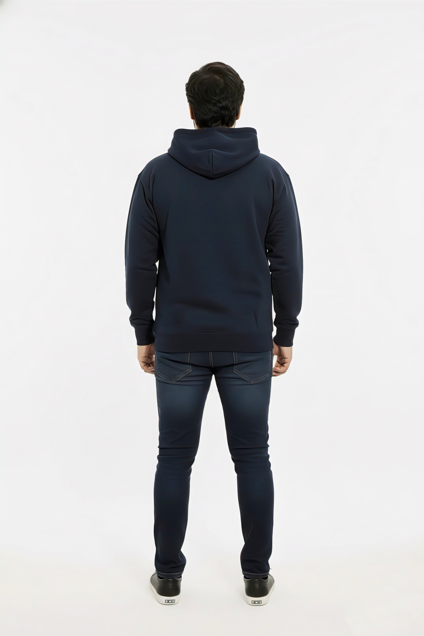 Basic Navy Blue Essential Hoodie