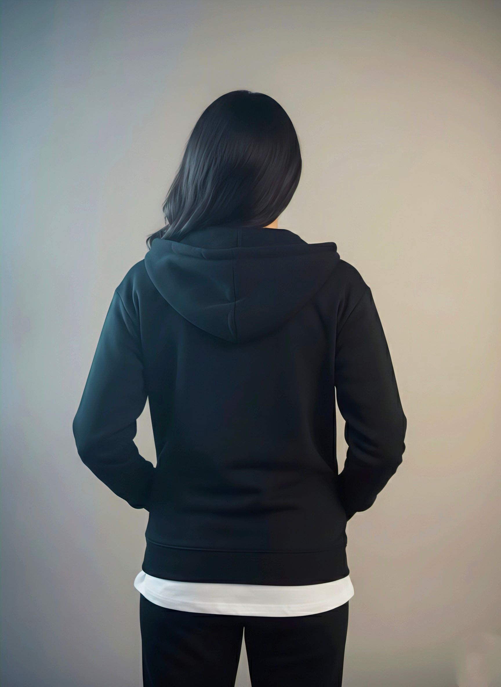 Classic Black Basic Black Zipper for Women Soft & Stylish.